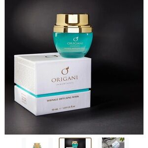 Origani Immortajell Wrinkle Diffusing Mask - Gold and Teal